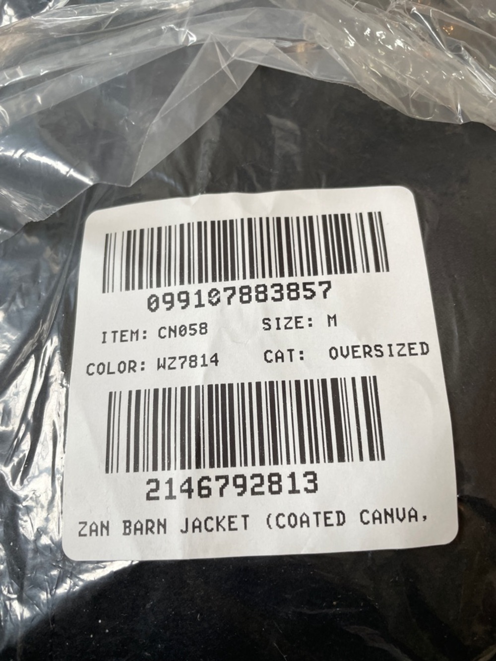 J. Crew Women's Quilt Lined Coated Barn Jacket  Black Grey Combo Size Medium NEW - Picture 4 of 9